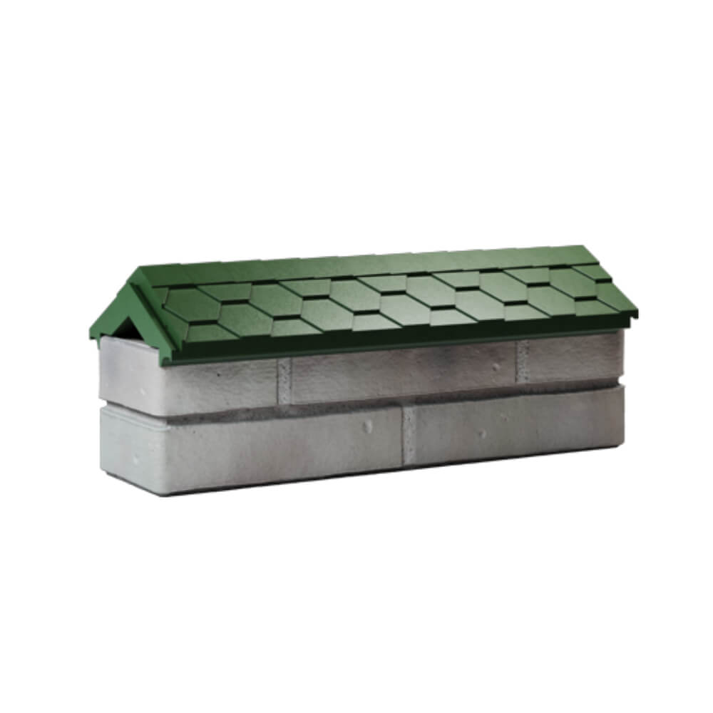 Парапет Zking Эверест Зеленый с посадкой на 0.5 кирпича (130мм) Усть-Катав фото