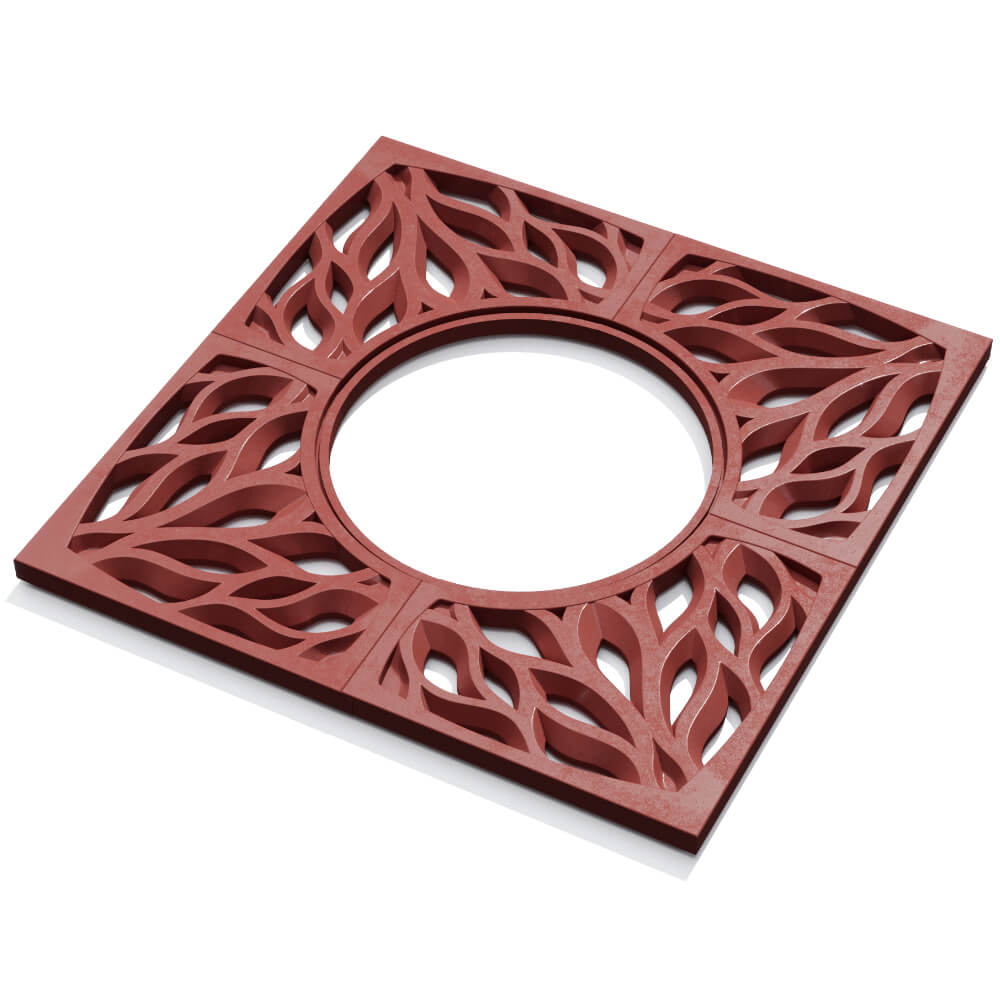 Приствольная решетка для дерева ZKING CRUST 1.2х1.2м Красная в Усть-Катаве фото