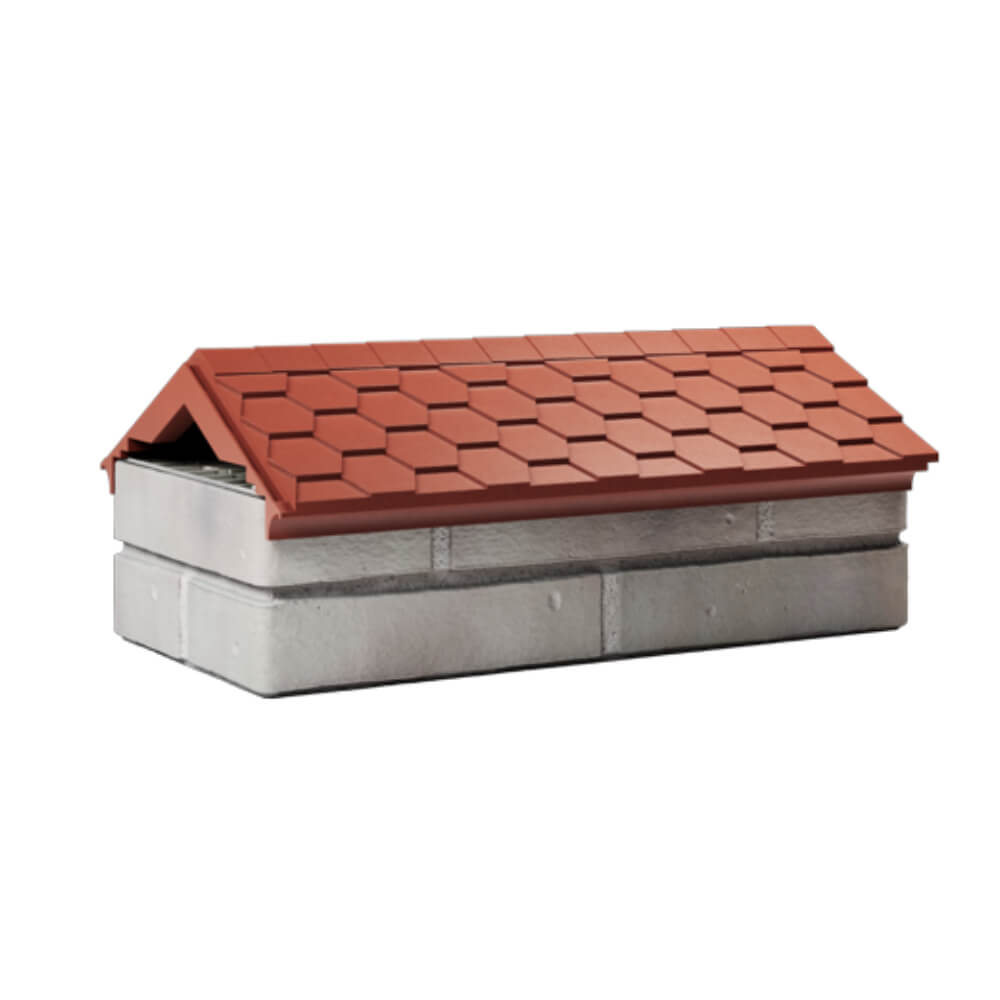 Парапет Zking Эверест Красный с посадкой на 1 кирпич (200/225/255мм) Усть-Катав фото