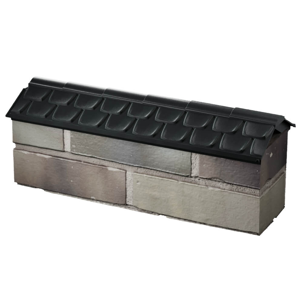 Парапет Zking Эльбрус Черный с посадкой на 0.5 кирпича (130мм) в Усть-Катаве фото