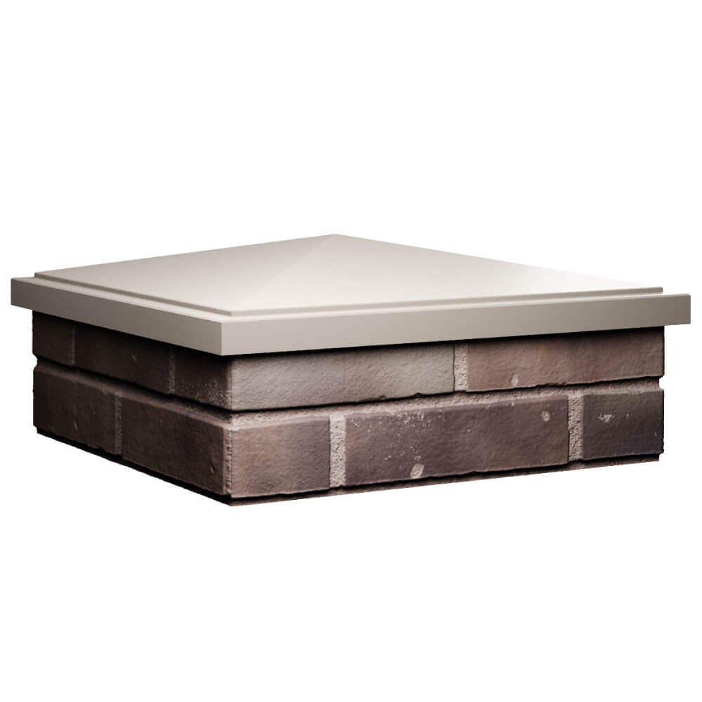 Колпак Zking БонаМоно Бежевый на столб 2х2 кирпича (515х515, 530х530мм) в Усть-Катаве фото