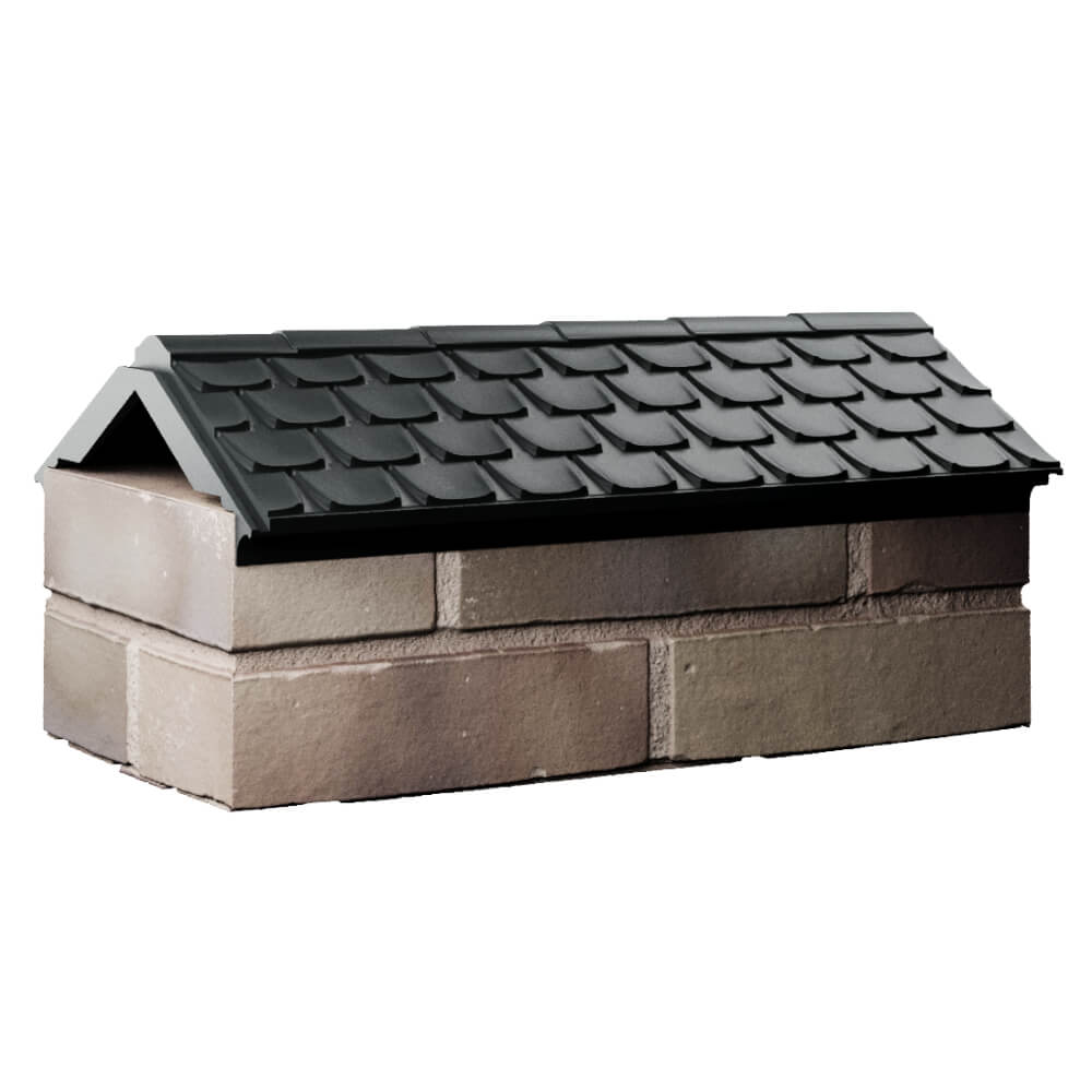 Парапет Zking Эльбрус Черный с посадкой на 1 кирпич (255мм) Усть-Катав фото