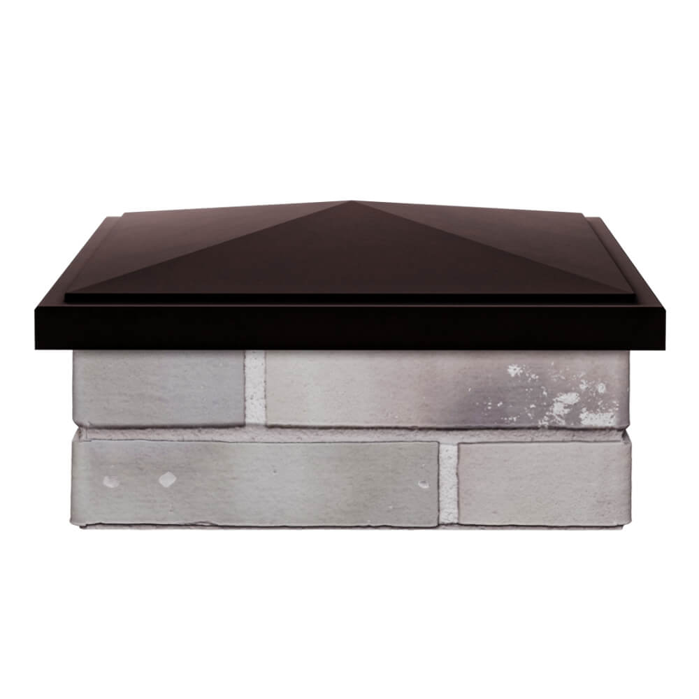 Колпак Zking БонаМоно Коричневый на столб 1.5х1.5 кирпича (385х385, 400х400мм) Усть-Катав фото