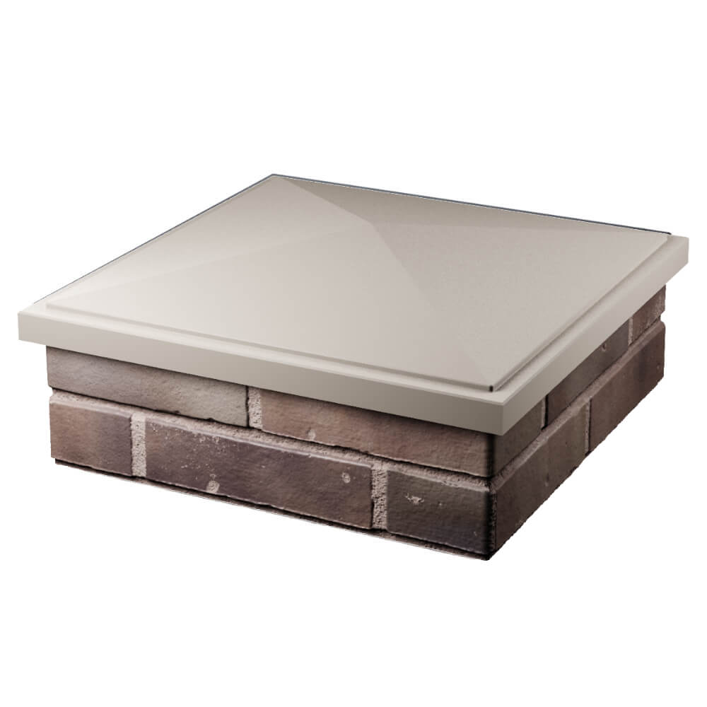 Колпак Zking БонаМоно Бежевый на столб 2х2 кирпича (515х515, 530х530мм) в Усть-Катаве фото