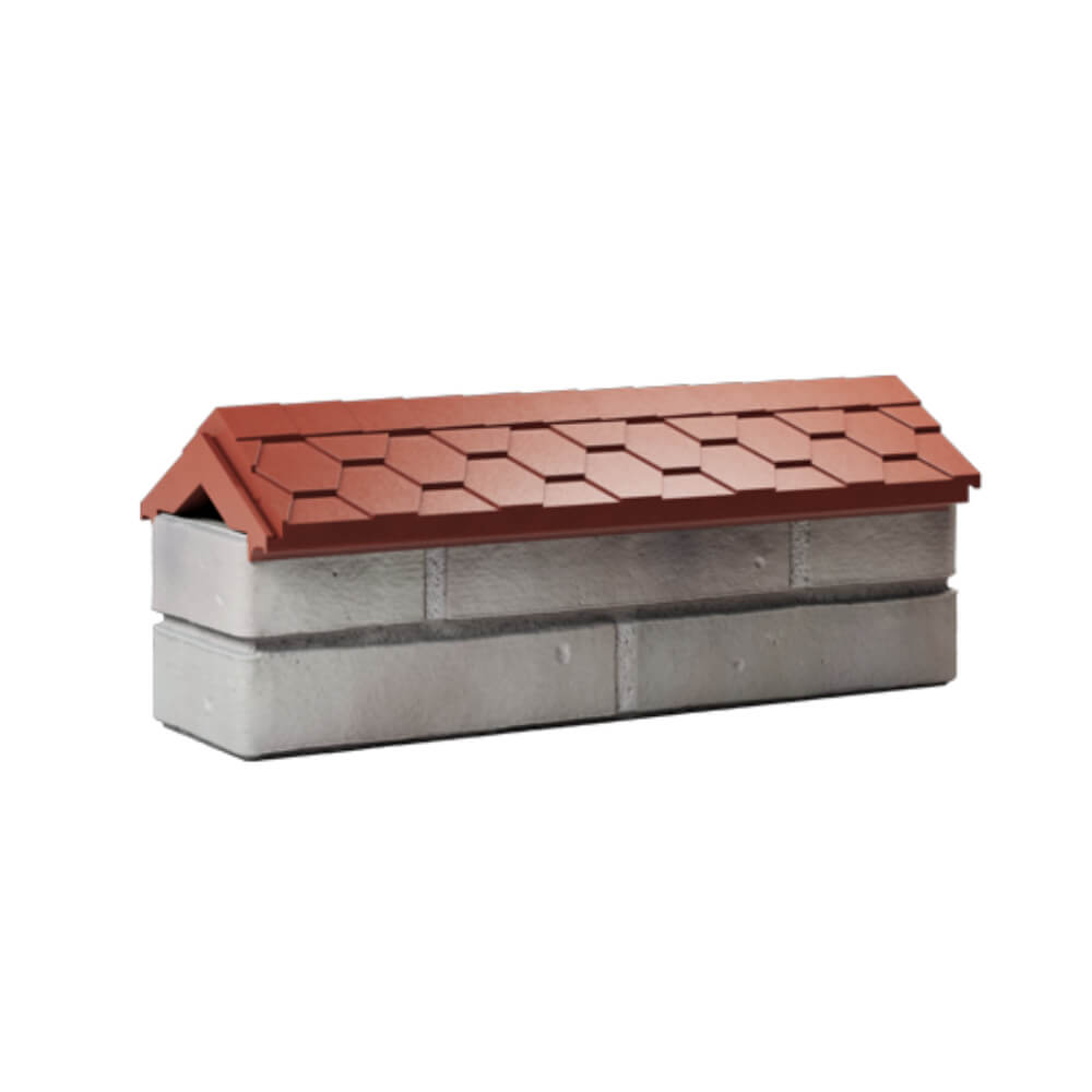 Парапет Zking Эверест Красный с посадкой на 0.5 кирпича (130мм) Усть-Катав фото