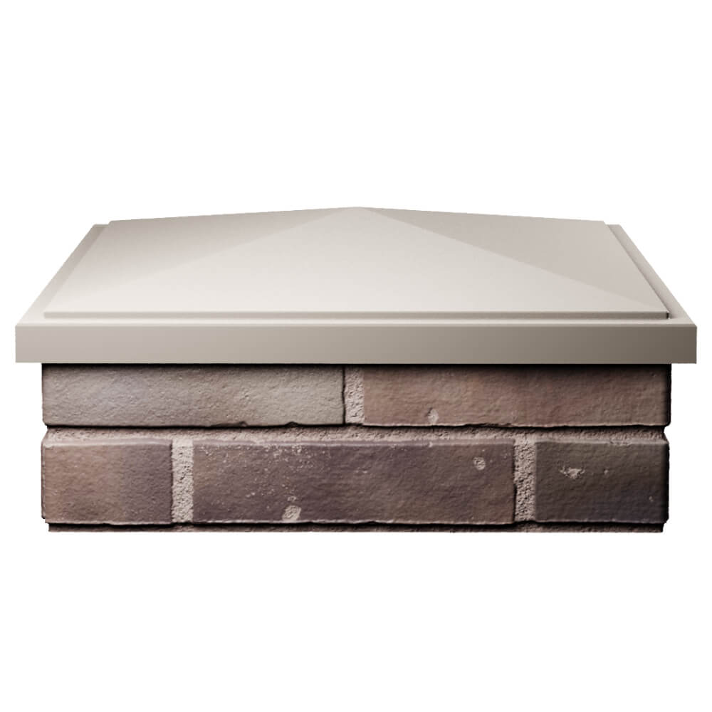 Колпак Zking БонаМоно Бежевый на столб 2х2 кирпича (515х515, 530х530мм) Усть-Катав фото