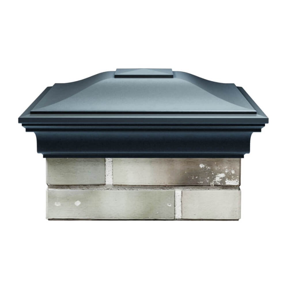 Колпак Zking Монблан Серый на столб 1.5х1.5 еврокирпича 0.7НФ (355х355мм) Усть-Катав фото