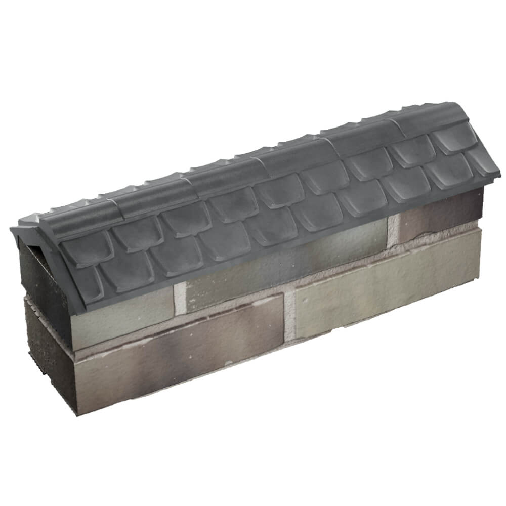 Парапет Zking Эльбрус Серый с посадкой на 0.5 кирпича (130мм) в Усть-Катаве фото