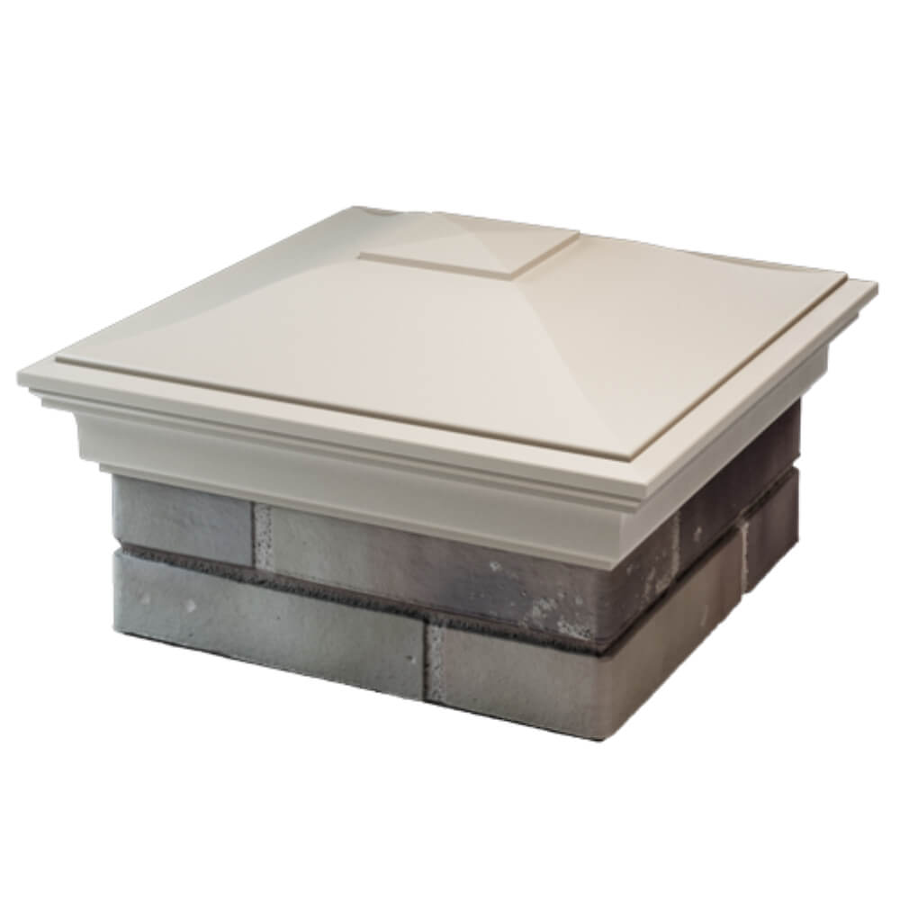 Колпак Zking Монблан Бежевый на столб 1.5х1.5 кирпича (385х385мм) в Усть-Катаве фото