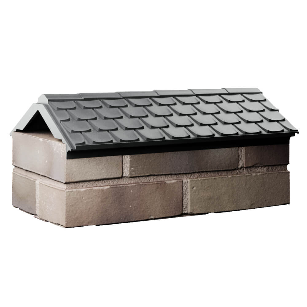 Парапет Zking Эльбрус Серый с посадкой на 1 кирпич (255мм) Усть-Катав фото