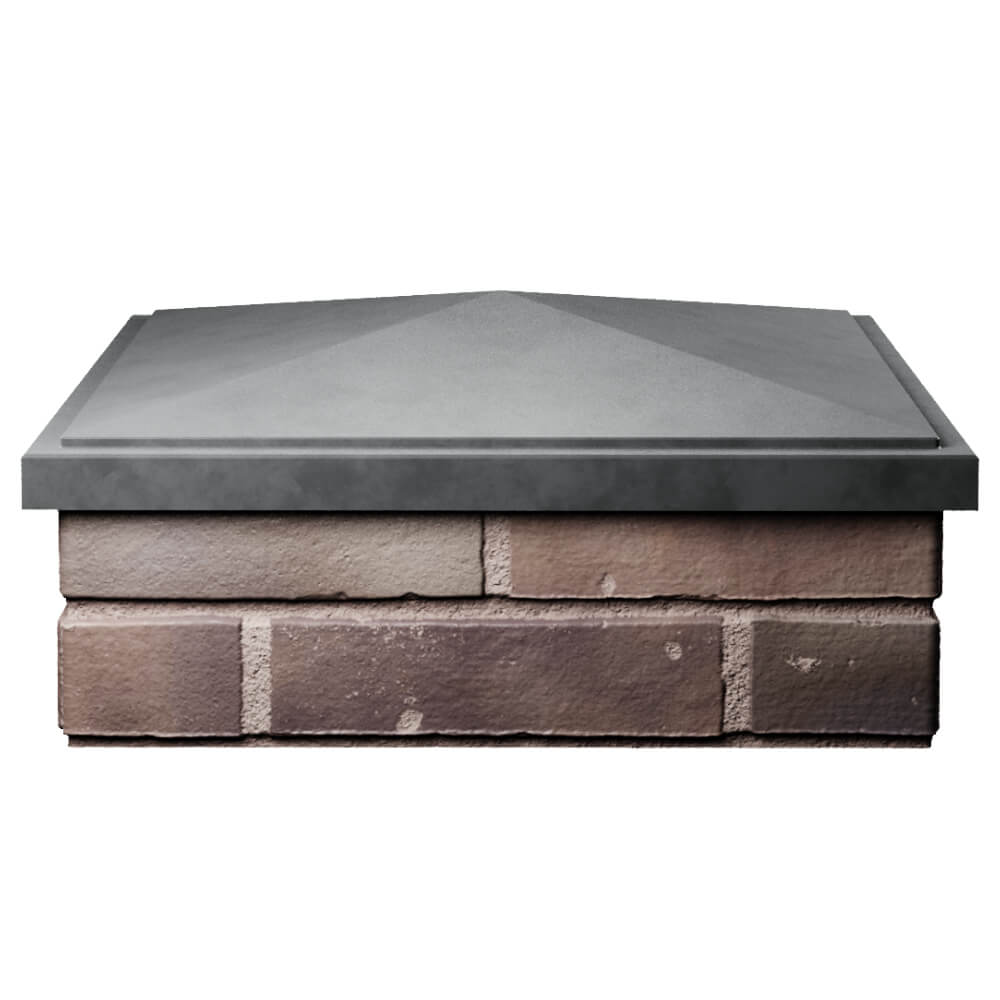 Колпак Zking БонаМоно Серый на столб 2х2 кирпича (515х515, 530х530мм) Усть-Катав фото