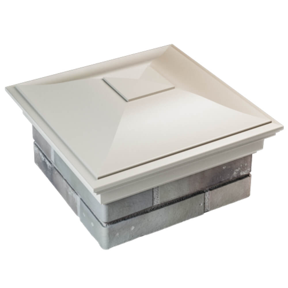 Колпак Zking Монблан Бежевый на столб 1.5х1.5 кирпича (385х385мм) в Усть-Катаве фото