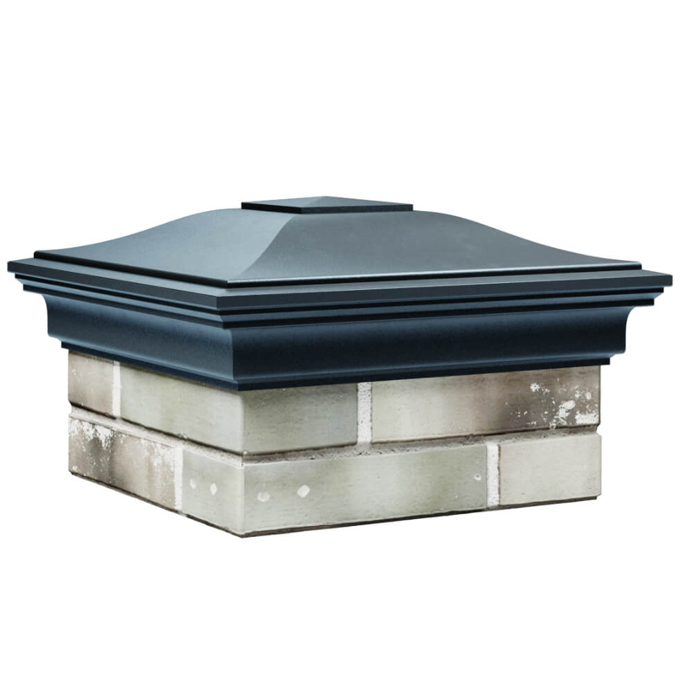 Колпак Zking Монблан Серый на столб 1.5х1.5 кирпича (385х385мм) в Усть-Катаве фото