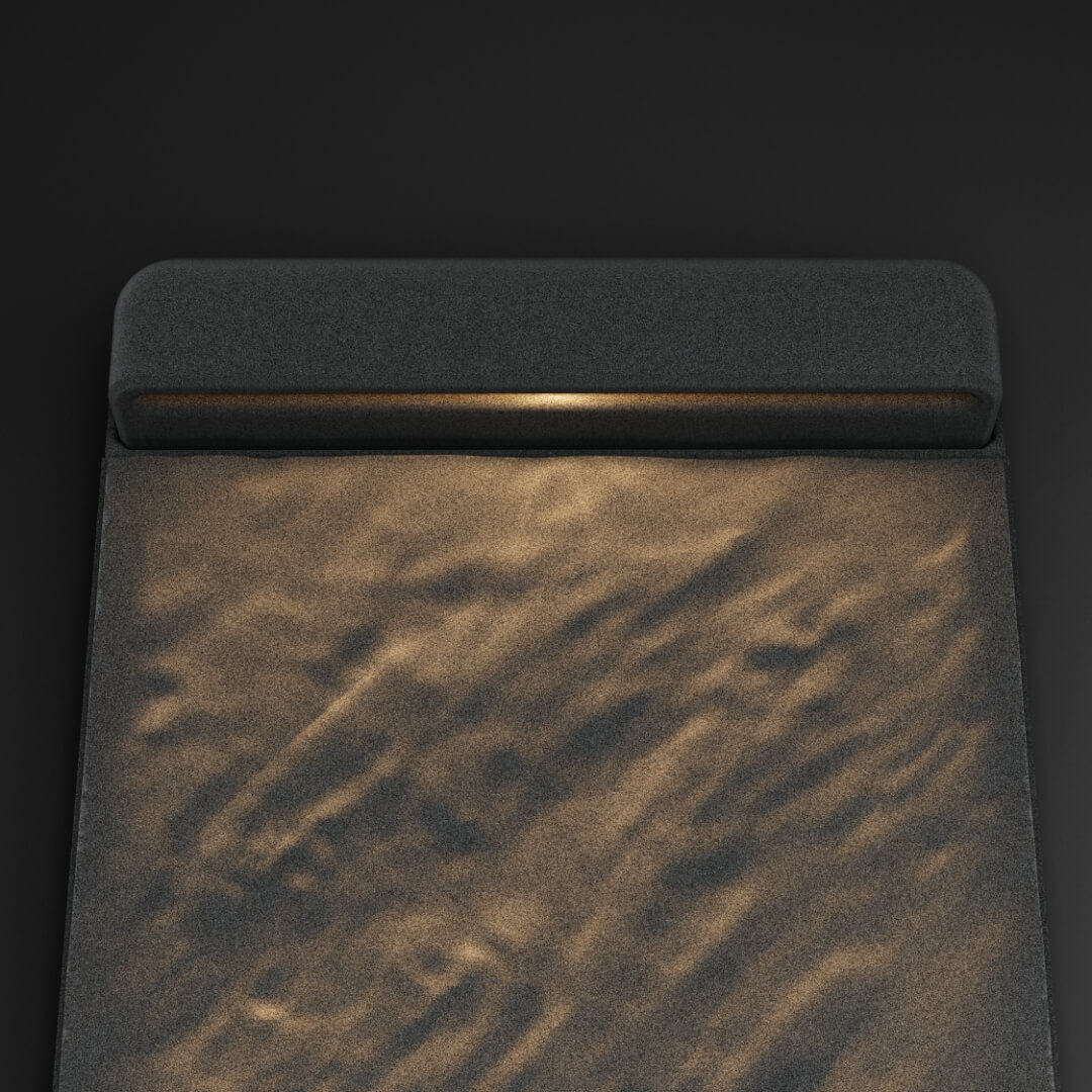 LED Светильник для шаговой плиты STONE Графитовый Серый 330х75х98мм в Усть-Катаве фото