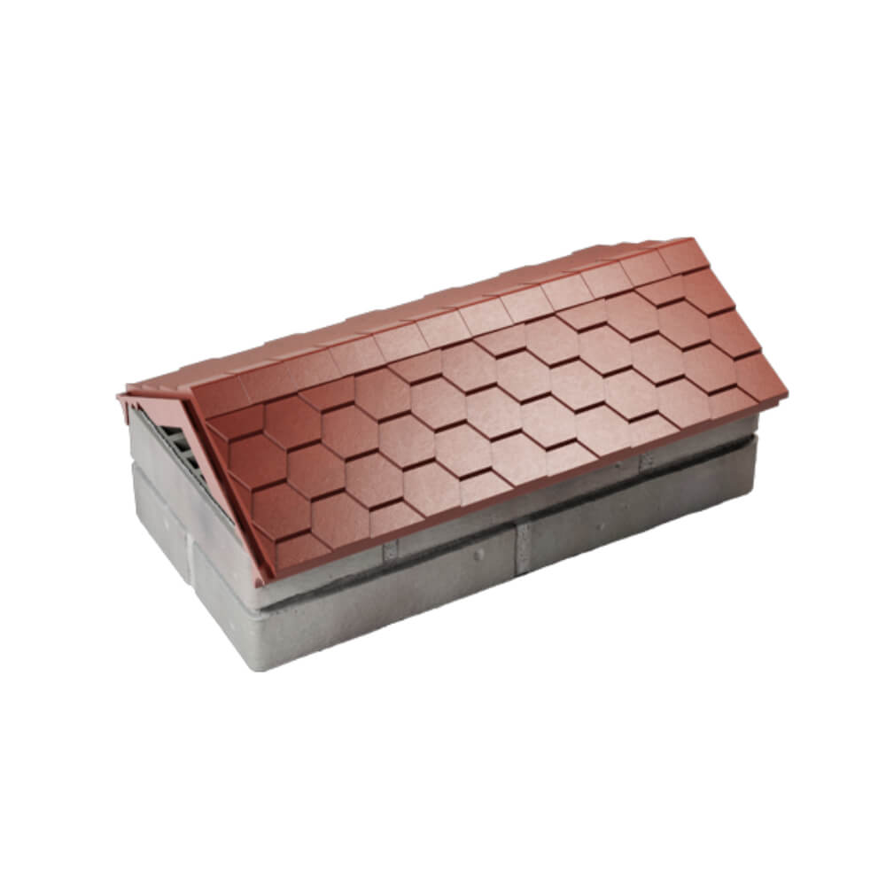 Парапет Zking Эверест Красный с посадкой на 1 кирпич (200/225/255мм) в Усть-Катаве фото