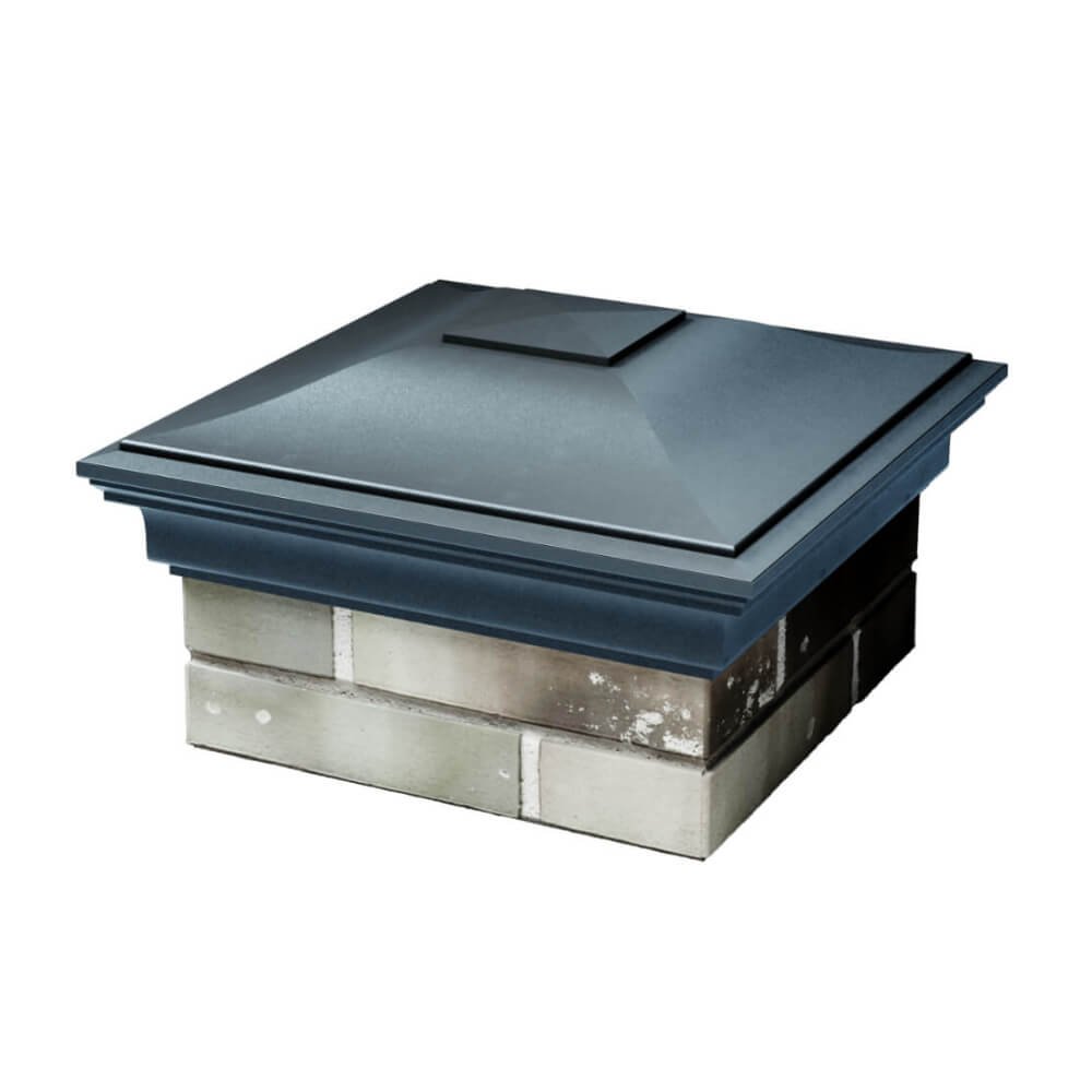 Колпак Zking Монблан Серый на столб 1.5х1.5 еврокирпича 0.7НФ (355х355мм) в Усть-Катаве фото