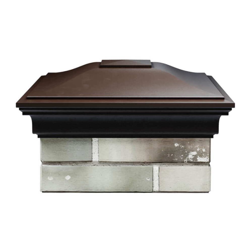 Колпак Zking Монблан Коричневый на столб 1.5х1.5 еврокирпича 0.7НФ (355х355мм) Усть-Катав фото