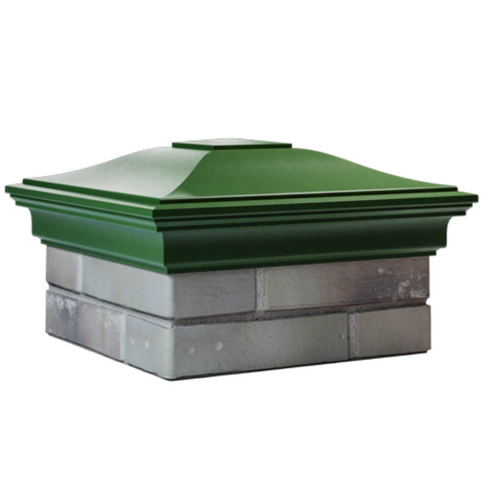 Колпак Zking Монблан Зеленый на столб 1.5х1.5 кирпича (385х385мм) в Усть-Катаве фото