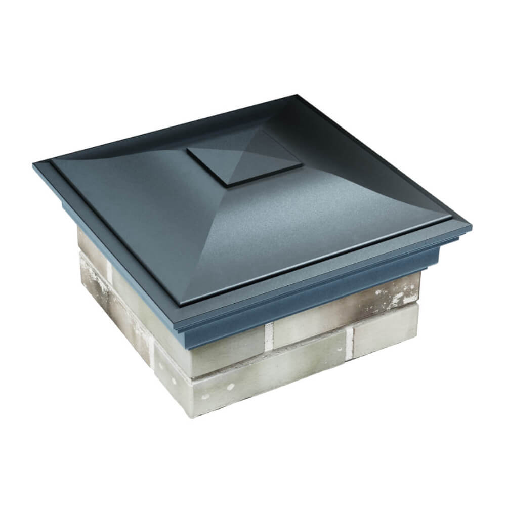 Колпак Zking Монблан Серый на столб 1.5х1.5 еврокирпича 0.7НФ (355х355мм) в Усть-Катаве фото