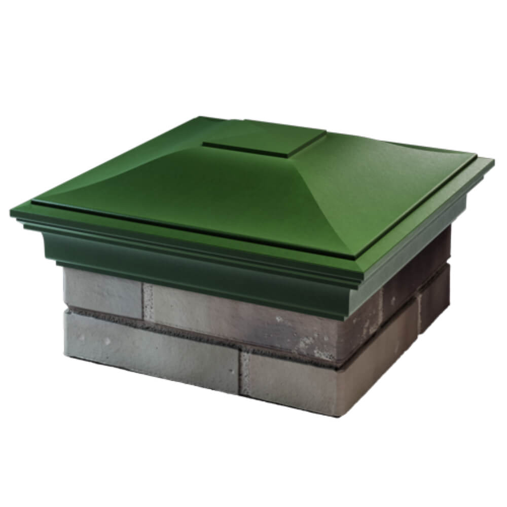 Колпак Zking Монблан Зеленый на столб 1.5х1.5 кирпича (385х385мм) в Усть-Катаве фото