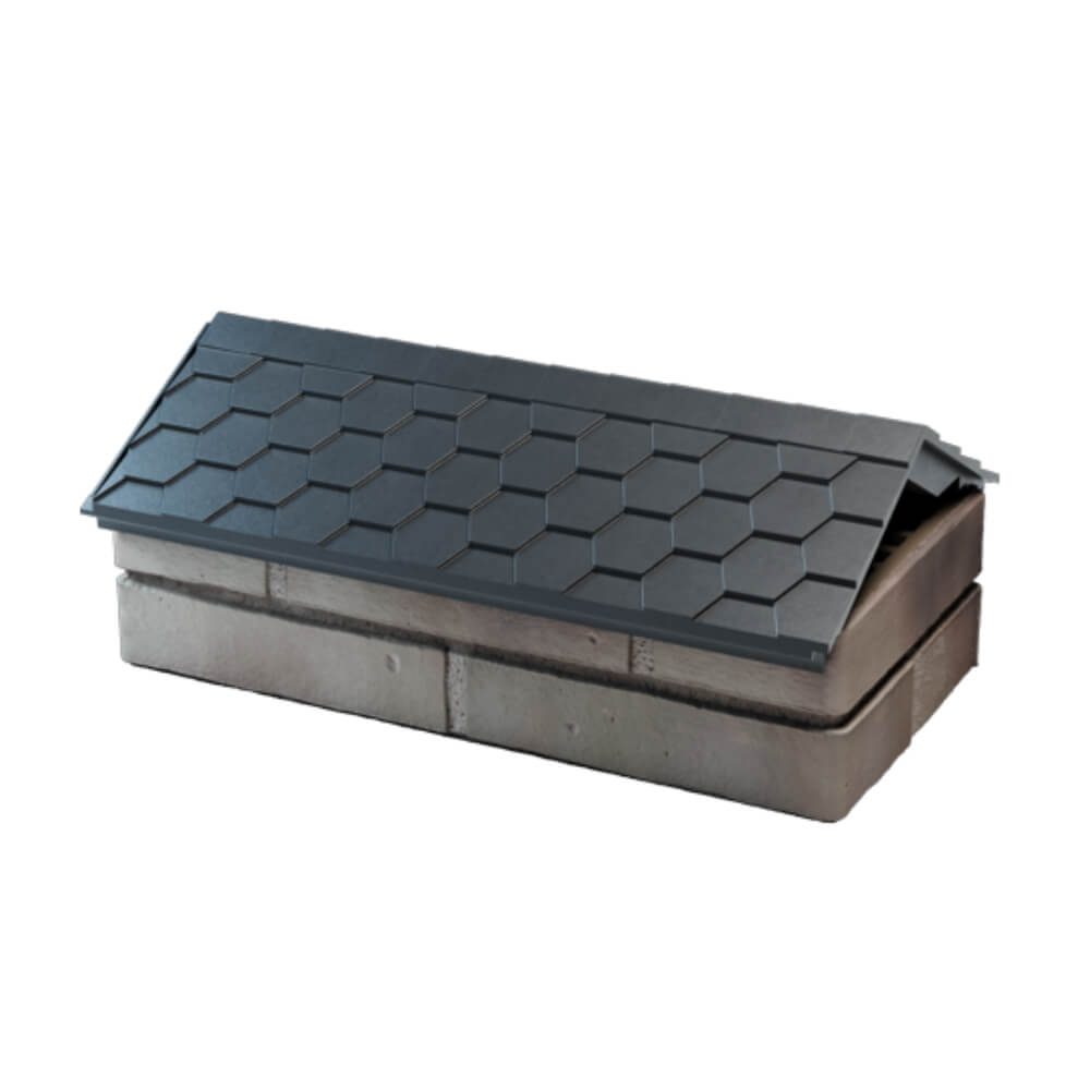 Парапет Zking Эверест Серый с посадкой на 1 кирпич (200/225/255мм) в Усть-Катаве фото