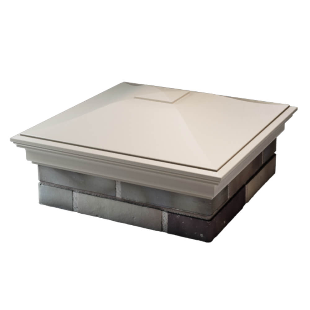 Колпак Zking Монблан Бежевый на столб 2х2 кирпича (515х515мм) в Усть-Катаве фото