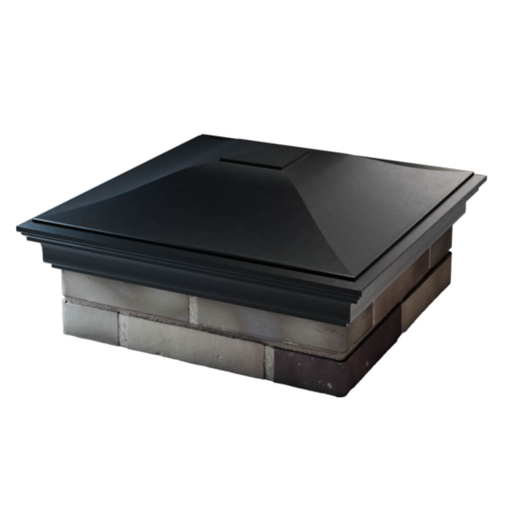 Колпак Zking Монблан Черный на столб 2х2 кирпича (515х515мм) в Усть-Катаве фото