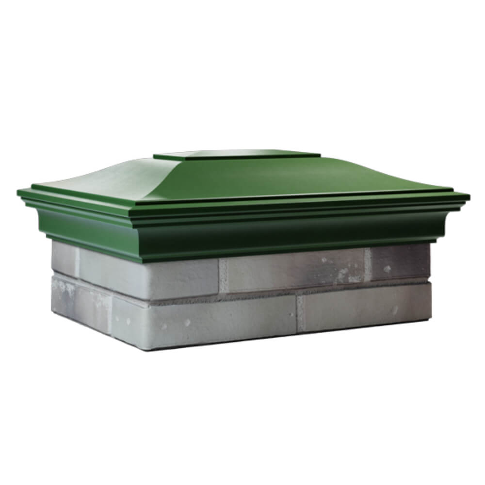 Колпак Zking Монблан Зеленый на столб 2х1.5 кирпича (515х385мм) в Усть-Катаве фото