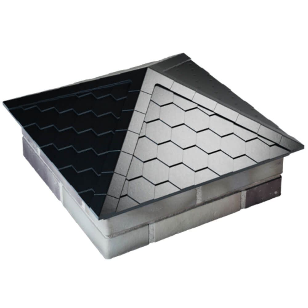 Колпак Zking Эверест Черный на столб 2х2 кирпича (535х535мм) Усть-Катав фото