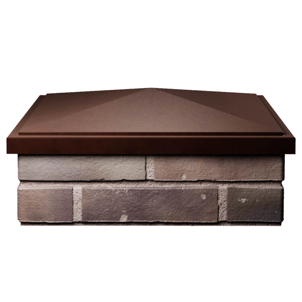 Колпак Zking БонаМоно Коричневый на столб 2х2 кирпича (515х515, 530х530мм) Усть-Катав фото
