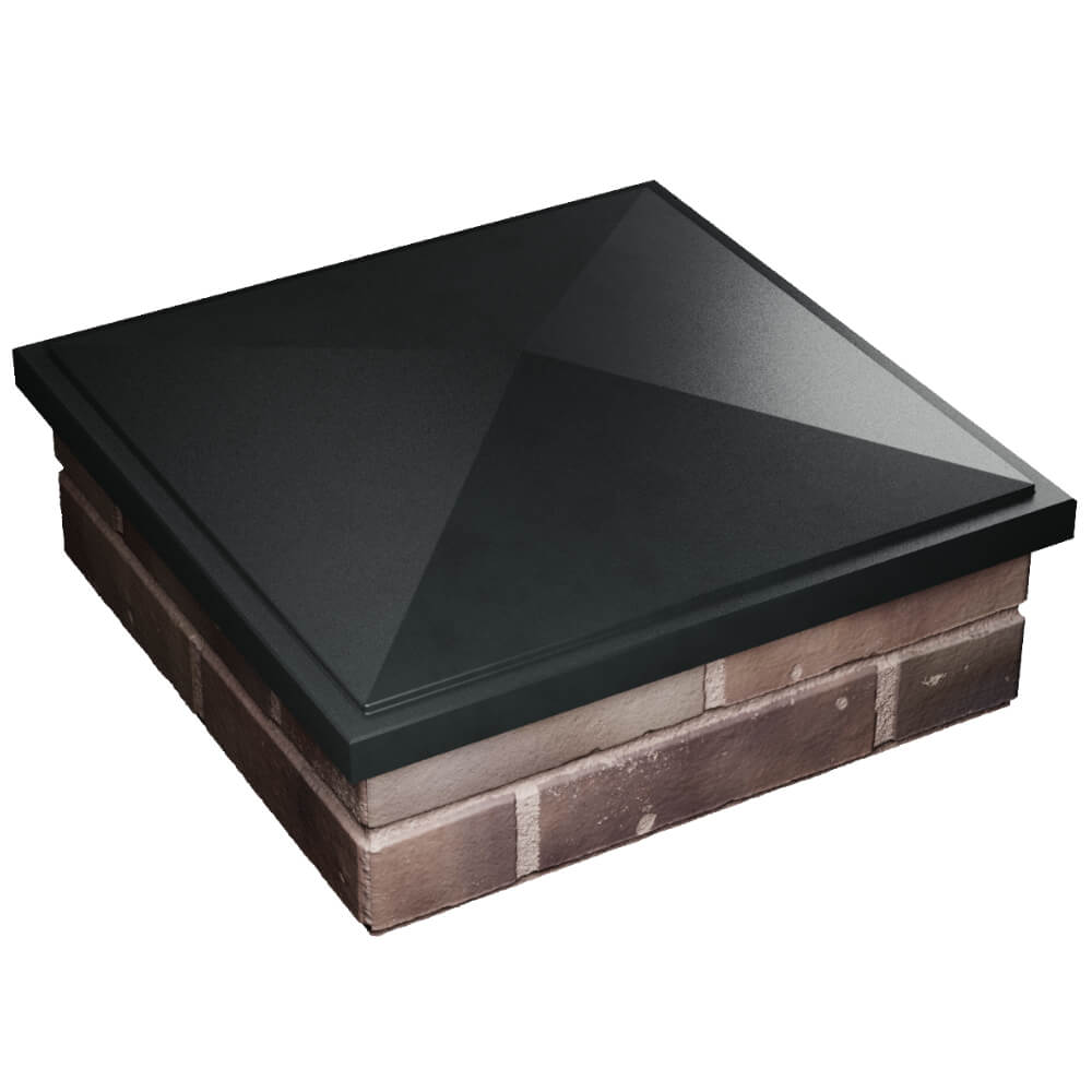 Колпак Zking БонаМоно Черный на столб 2х2 кирпича (515х515, 530х530мм) в Усть-Катаве фото