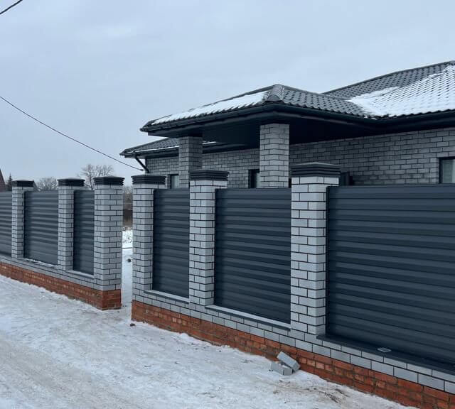 Колпак Zking Бона ХайТек Серый на столб 1.5х1.5 кирпича (385х385мм) в Усть-Катаве фото