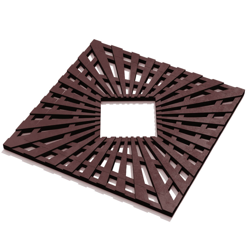 Приствольная решетка для дерева ZKING ATMOSPHERE 1.2х1.2м Коричневая в Усть-Катаве фото