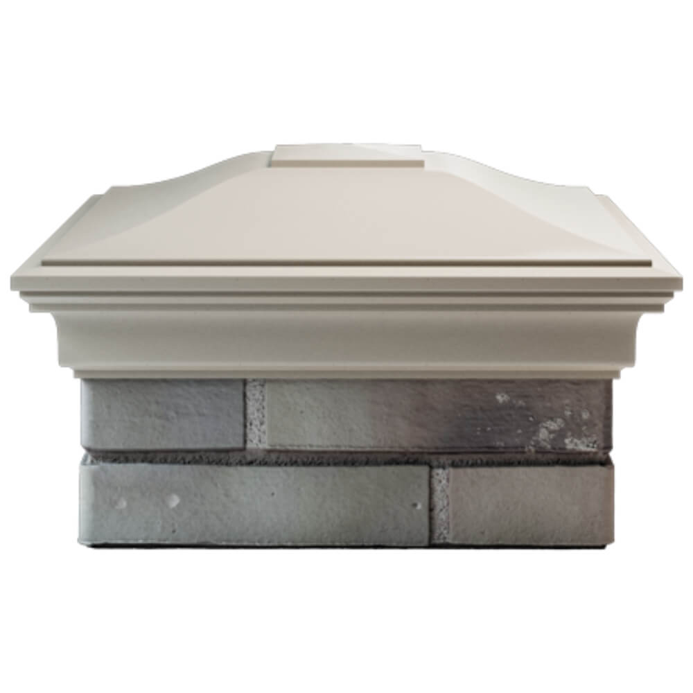 Колпак Zking Монблан Бежевый на столб 1.5х1.5 кирпича (385х385мм) Усть-Катав фото