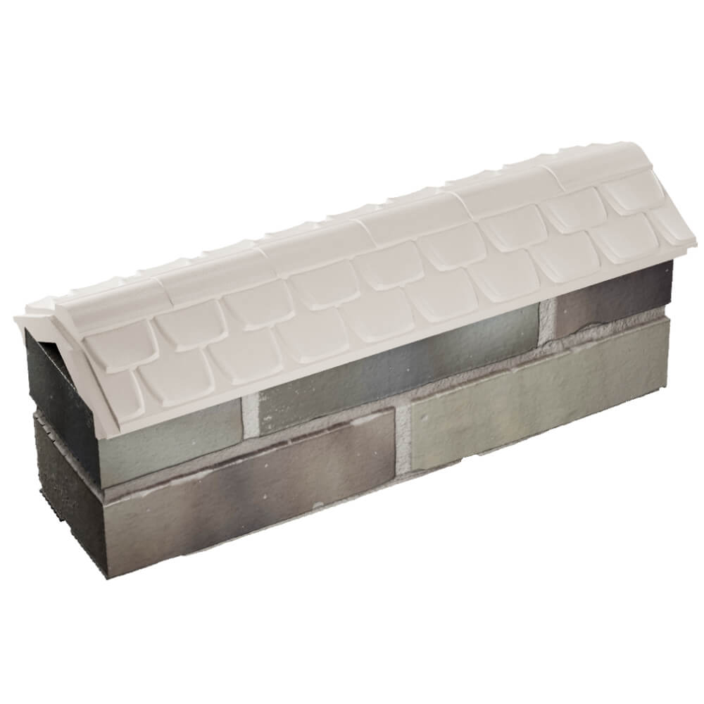 Парапет Zking Эльбрус Бежевый с посадкой на 0.5 кирпича (130мм) в Усть-Катаве фото
