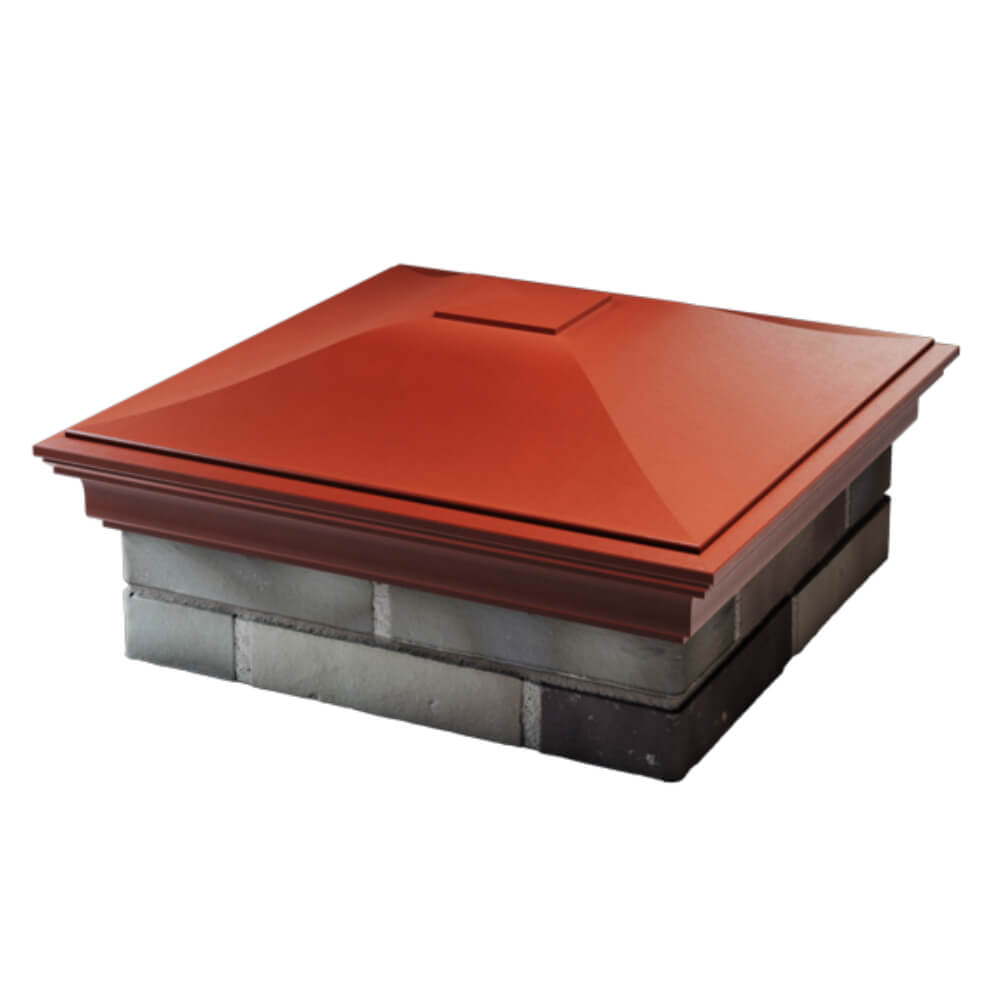 Колпак Zking Монблан Красный на столб 2х2 кирпича (515х515мм) в Усть-Катаве фото