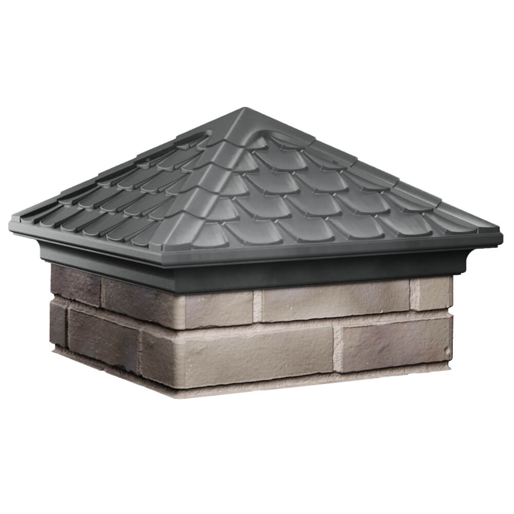 Колпак Zking Эльбрус Серый на столб 1.5х1.5 кирпича (385х385мм) в Усть-Катаве фото