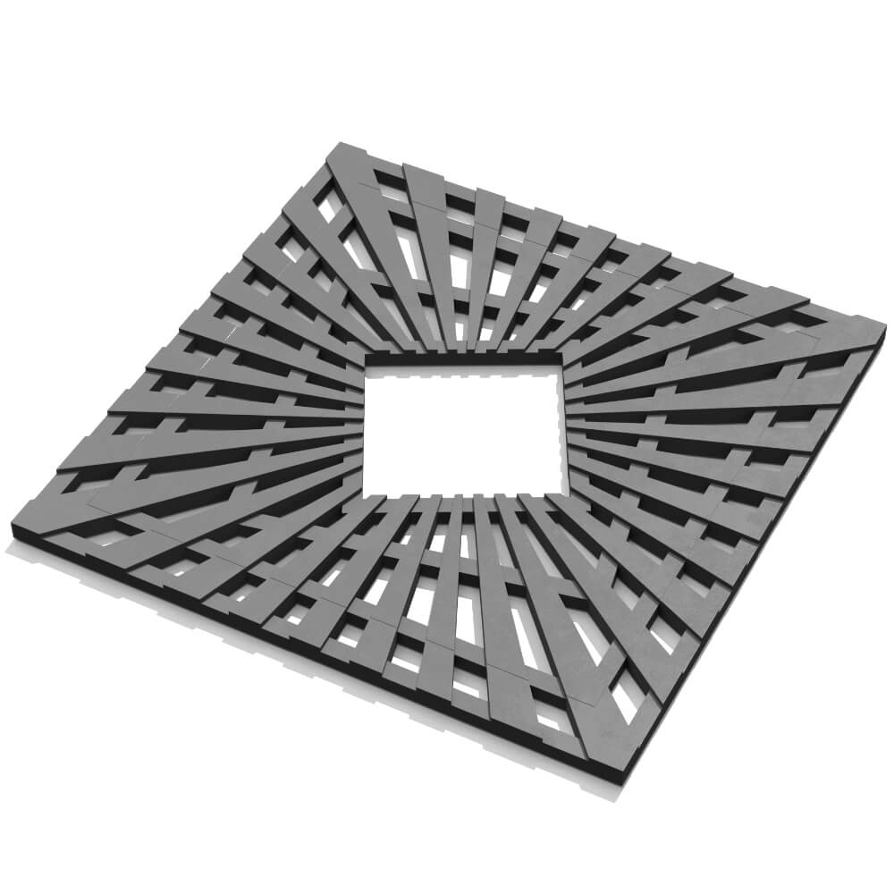 Приствольная решетка для дерева ZKING ATMOSPHERE 1.2х1.2м Серая в Усть-Катаве фото