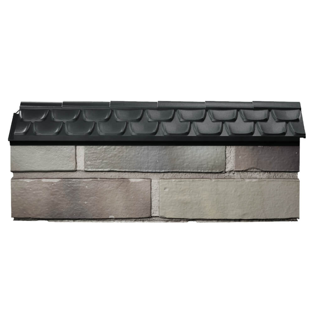 Парапет Zking Эльбрус Черный с посадкой на 0.5 кирпича (130мм) в Усть-Катаве фото