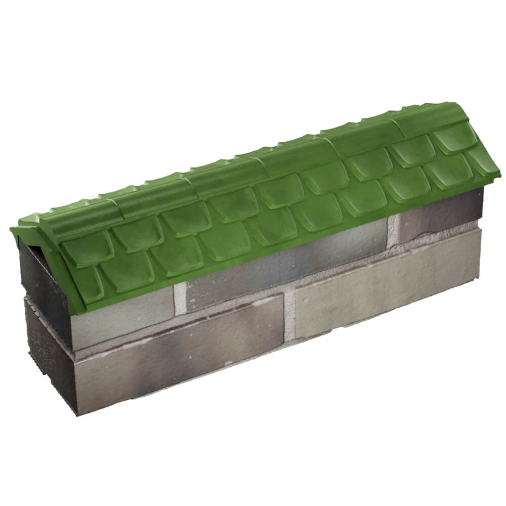 Парапет Zking Эльбрус Зеленый с посадкой на 0.5 кирпича (130мм) в Усть-Катаве фото